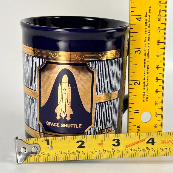Culver Kennedy Space Center Ceramic Coffee Cup Mug Blue Gold NASA Space Shuttle - Picture 13 of 14